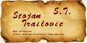Stojan Trailović vizit kartica